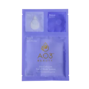 AO3 Beauty Plant-Based Omega 3 Rejuvenating Bio-Cellulose Mask System
