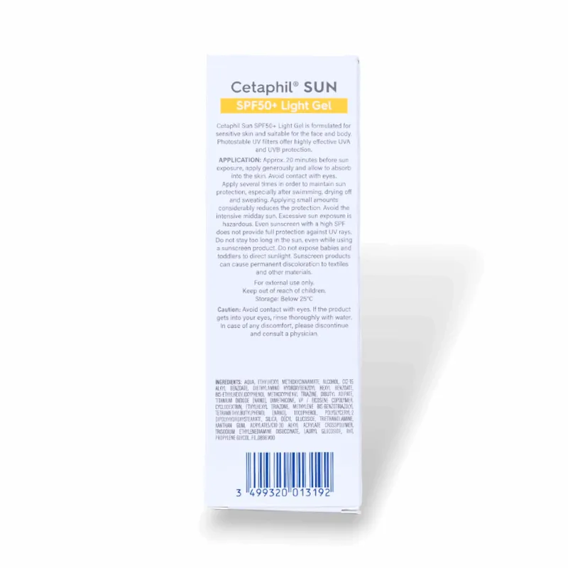 Cetaphil Sun Light Gel with SPF 50 | Sunscreen Gel with SPF 50