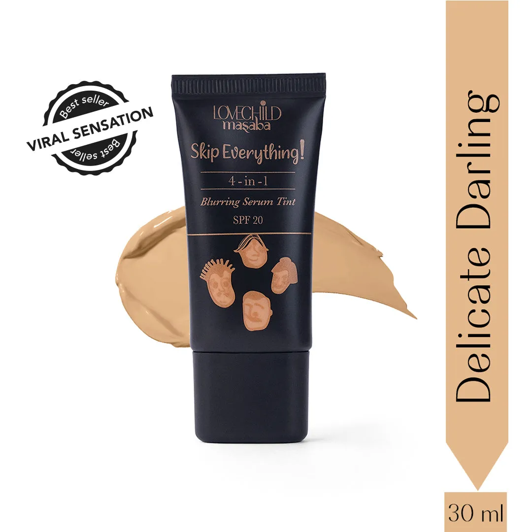 Delicate Darling - Skip Everything Blurring Serum Skin Tint Without Brush 4-in-1 Benefits