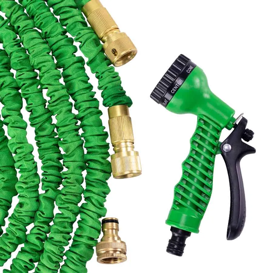 Expandable Garden Hose 7 Spray Modes and Brass Connectors