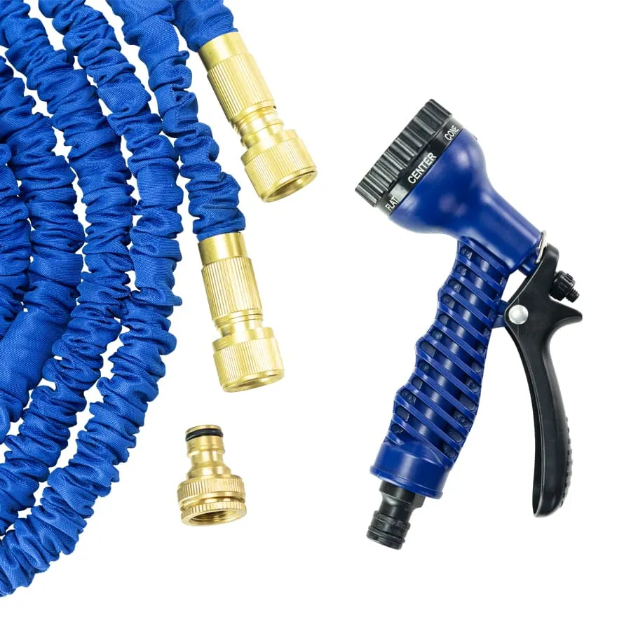 Expandable Garden Hose 7 Spray Modes and Brass Connectors