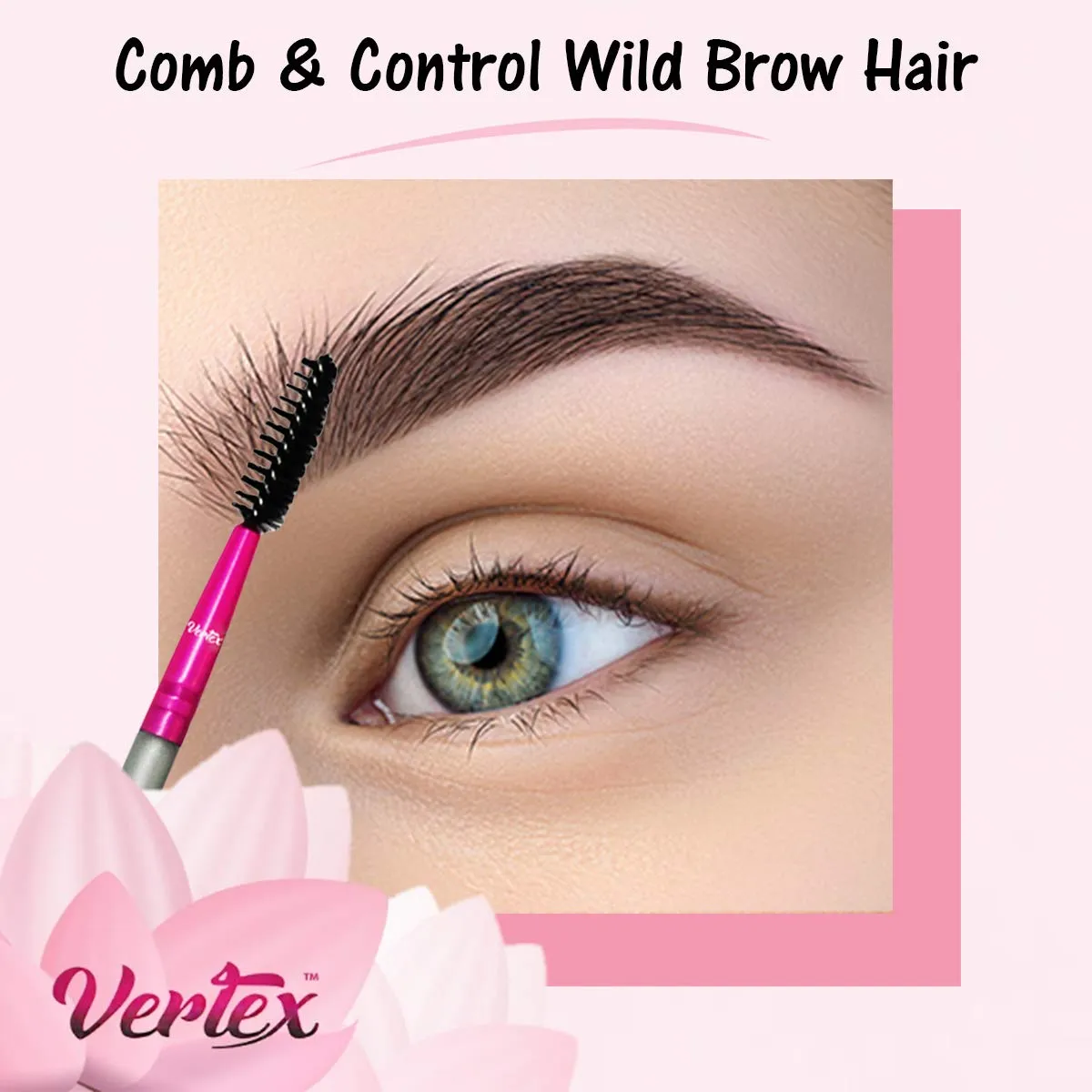Eyebrow Brush Kit Thin Angled - Eye Brow Concealer Contour Brush to Shape and Conceal Eyes Duo Spoolie Brushes Firm Bristles Definer for Filling Pomade Gel | Defining Arches Winged Eyeliner Stencil