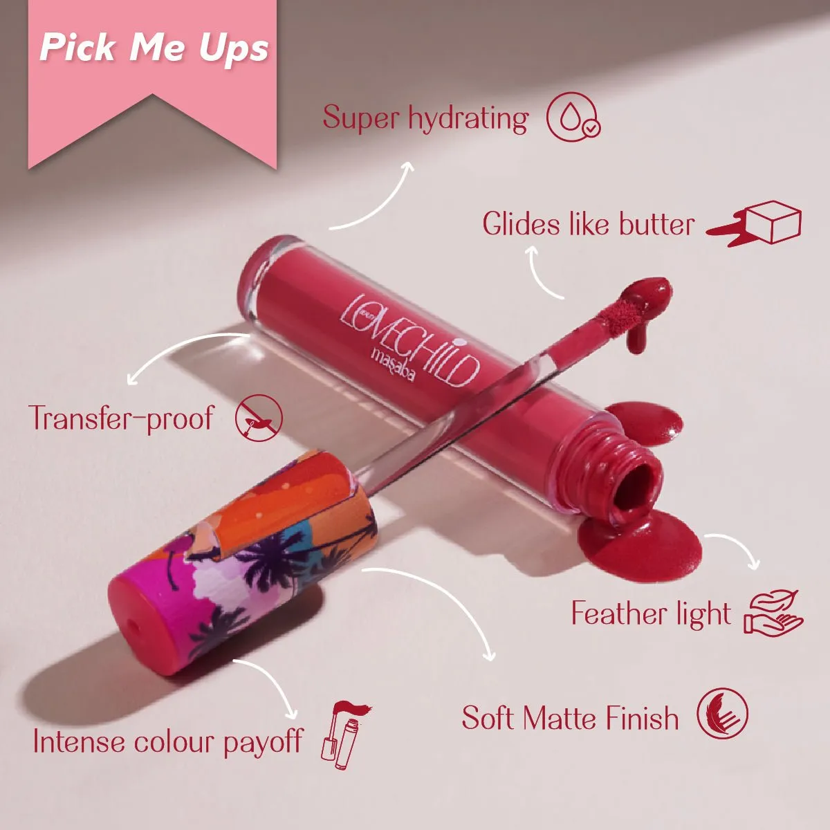Kokum Panna- Mamma mia! Lush-Matte Lip Crème  (Red) Intense Hydration