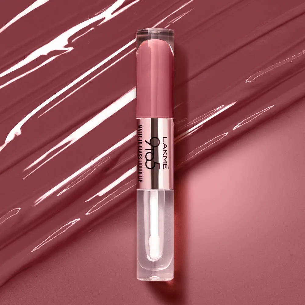 Lakmē 9 to 5 Matte to Glass Liquid Lip