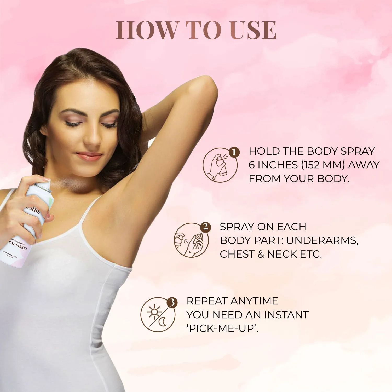 Long Lasting Floral Fiesta Deodorant Body Spray For Women