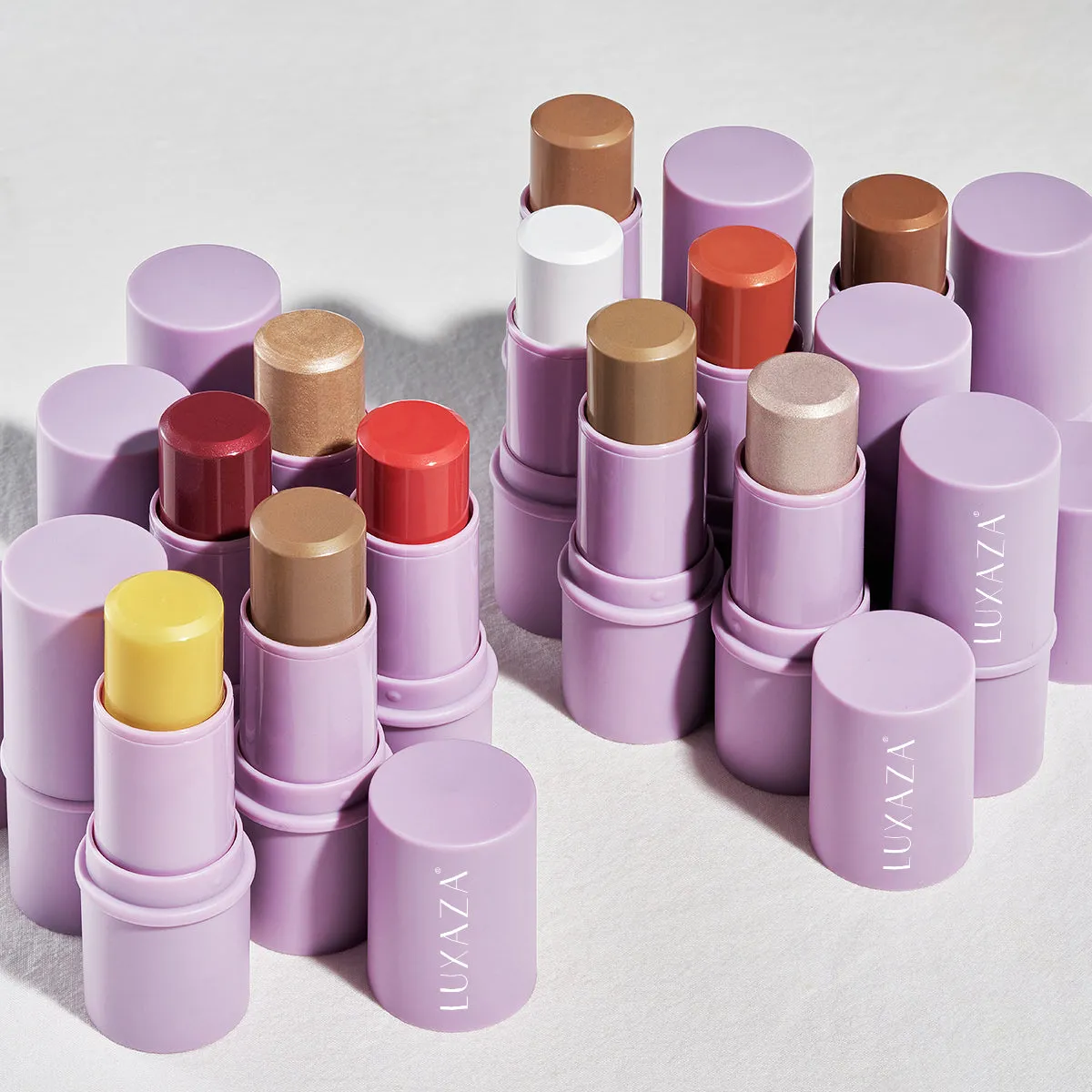 LUXAZA Multi Makeup Stick(4pcs) - Pink Set