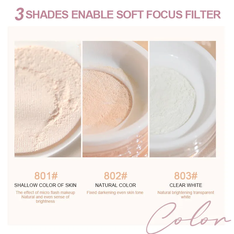 Makeup setting powder
