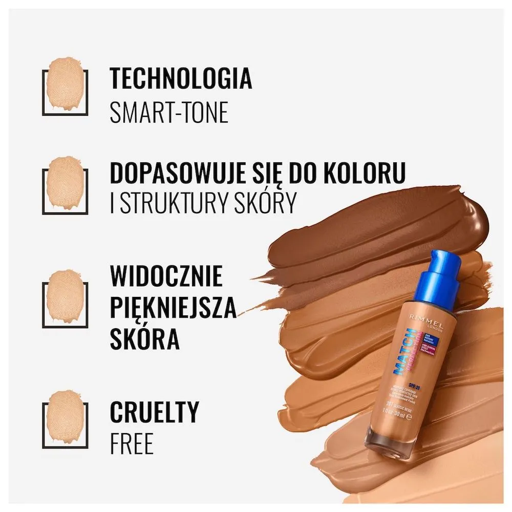 Match Perfection Foundation podkład dopasowujący się do cery 101 Classic Ivory SPF20 30ml