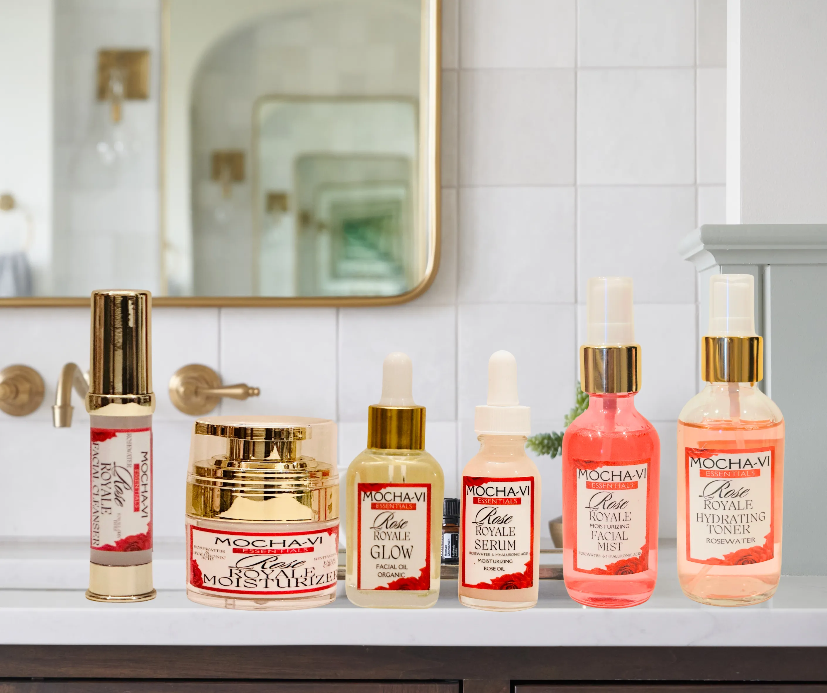 Mocha-Vi Essentials Rose Royale Skincare Bundle