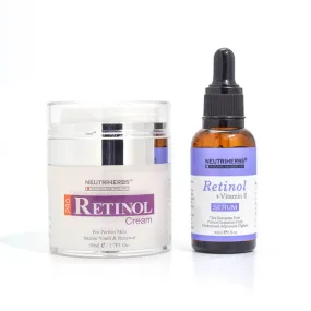 Neutriherbs® Retinol Cream And Serum Bundle For Acne & Aging & Oily Skin