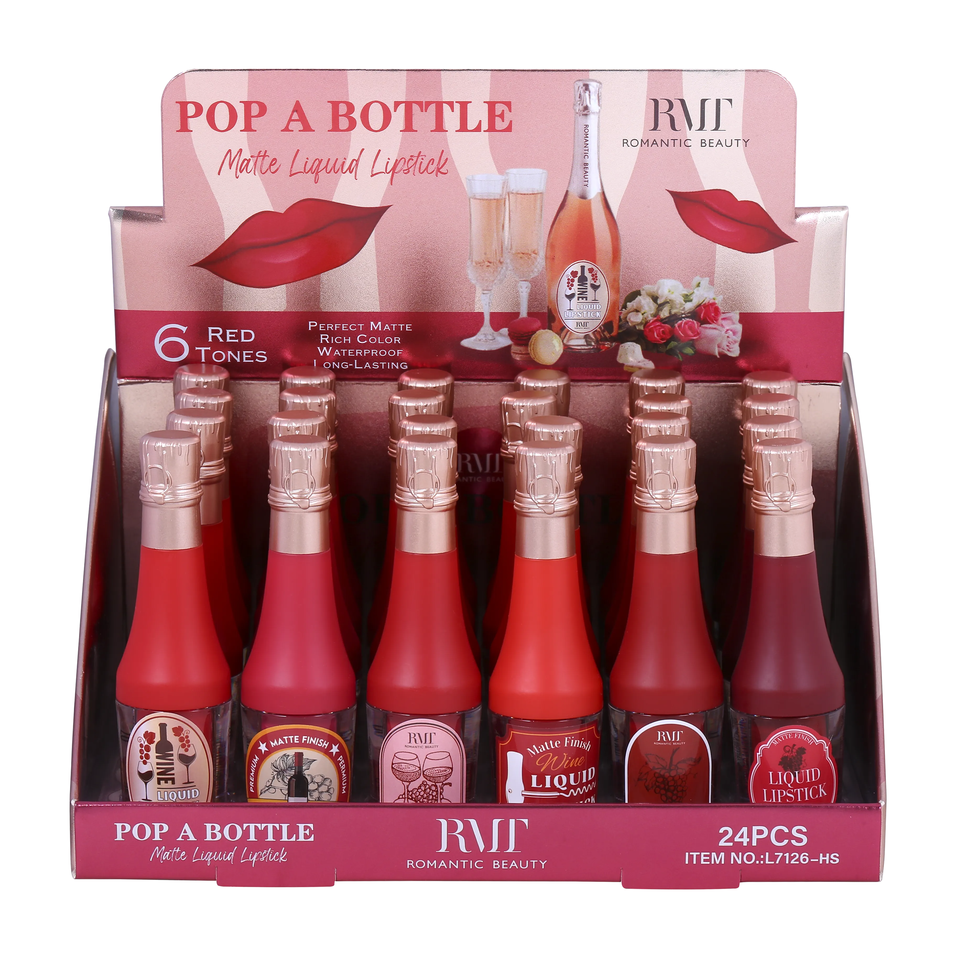 Pop a Bottle (Red) -  Matte Liquid Lipstick