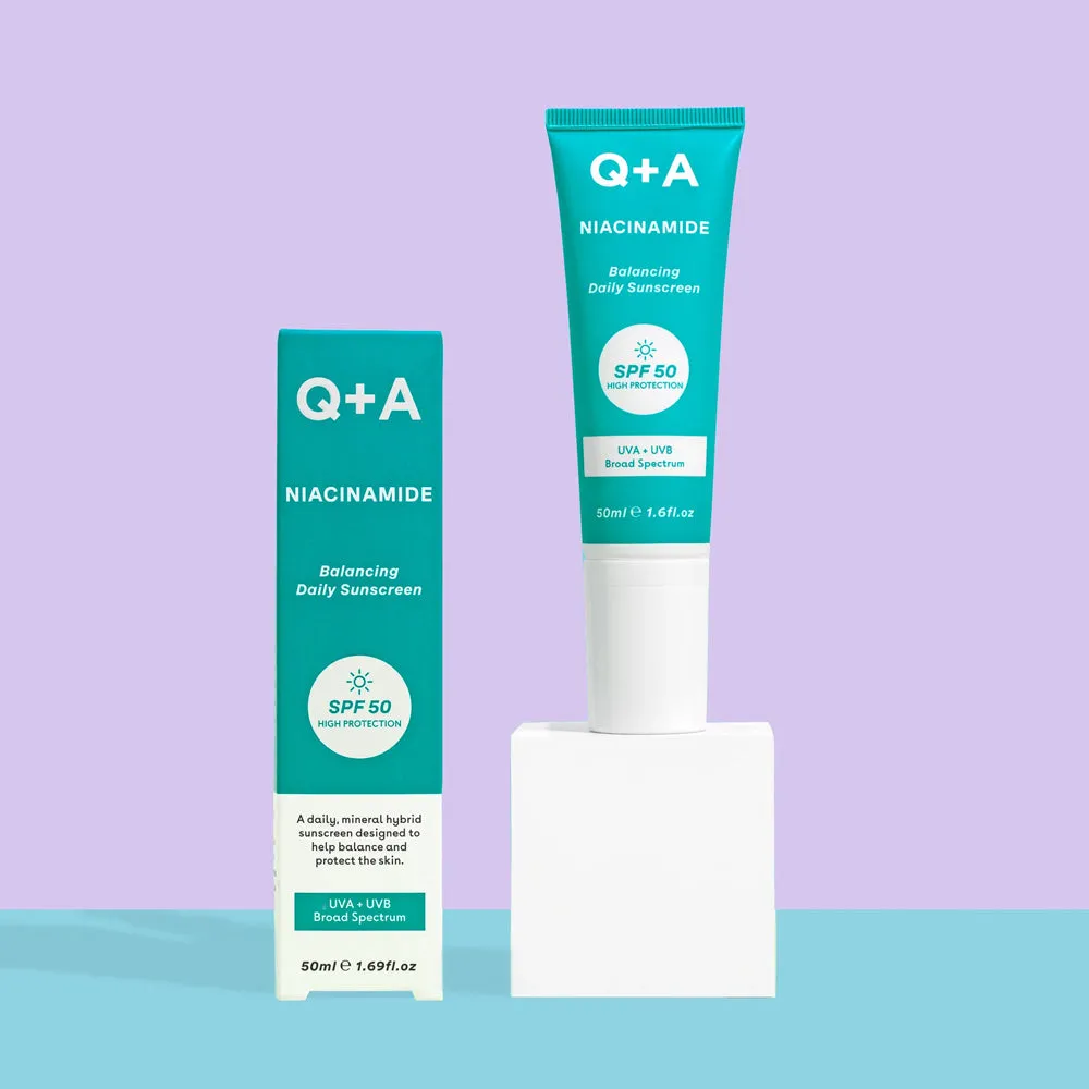 Q A Niacinamide SPF 50 Balancing Daily Sunscreen