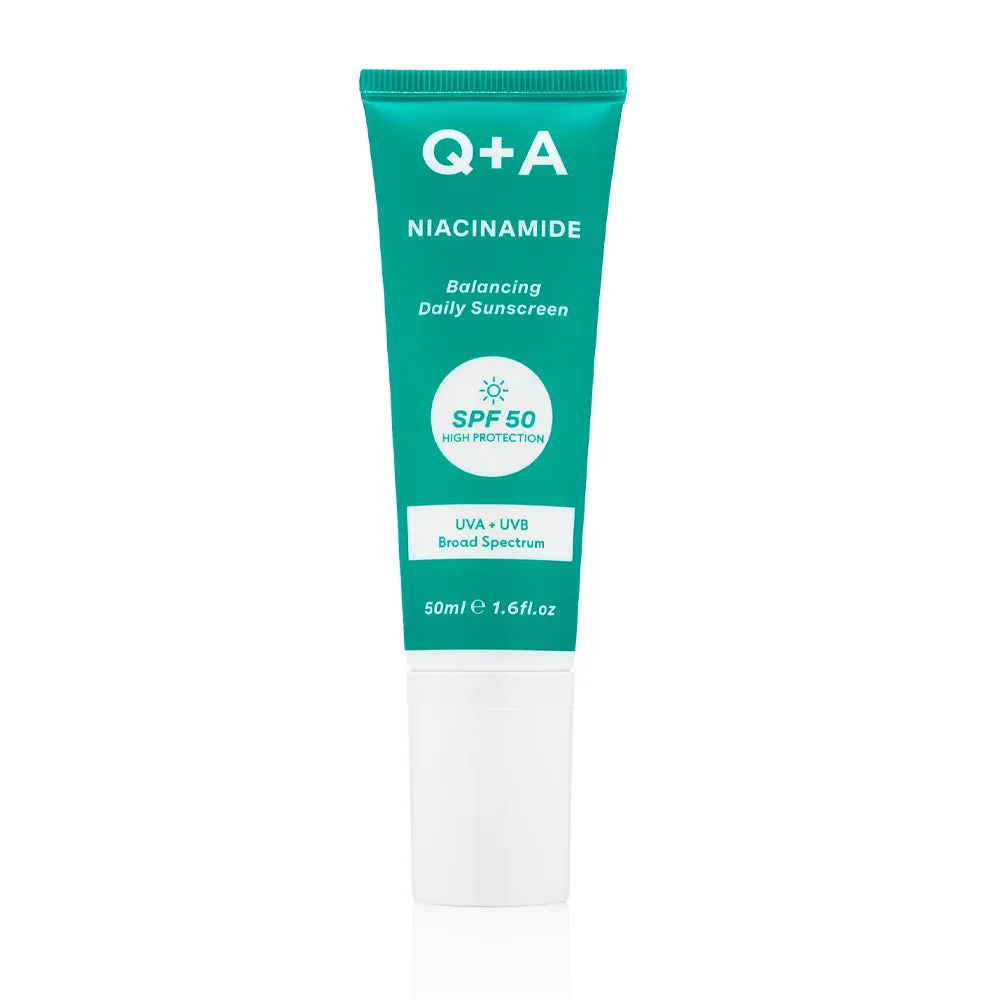 Q A Niacinamide SPF 50 Balancing Daily Sunscreen