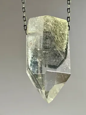 Quartz Crystal with Chlorite Inclusions Necklace