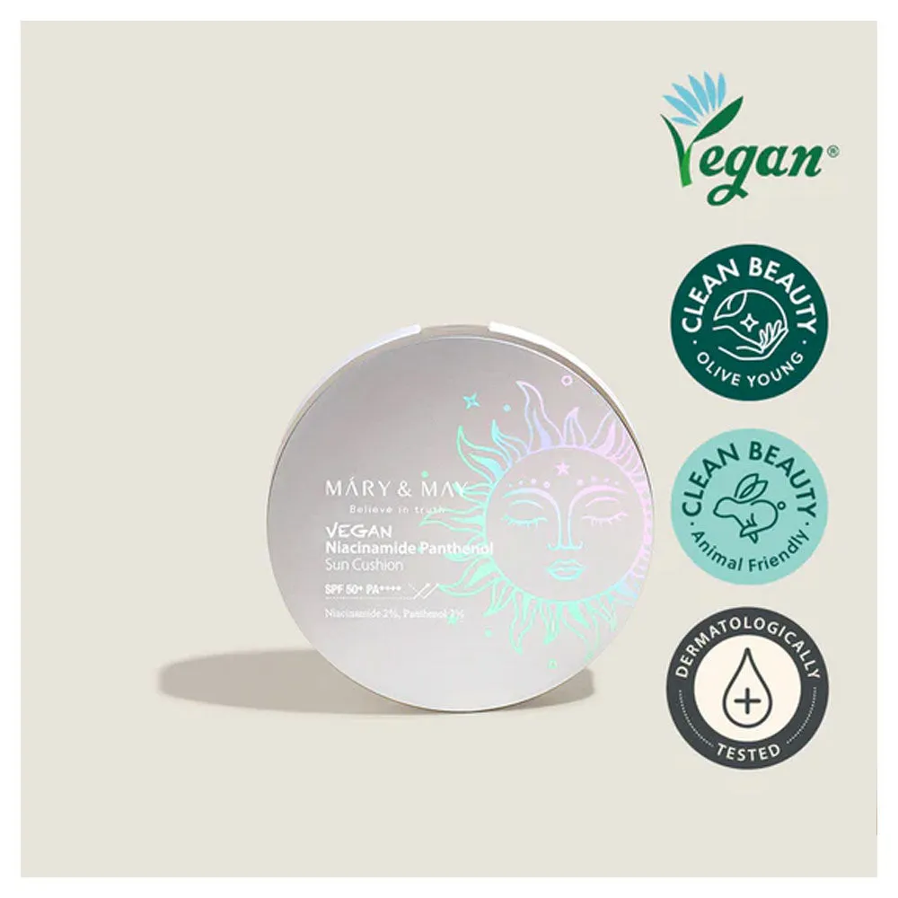 Vegan Niacinamide Panthenol Sun Cushion SPF50 /PA     [Skincare Deals 💯]