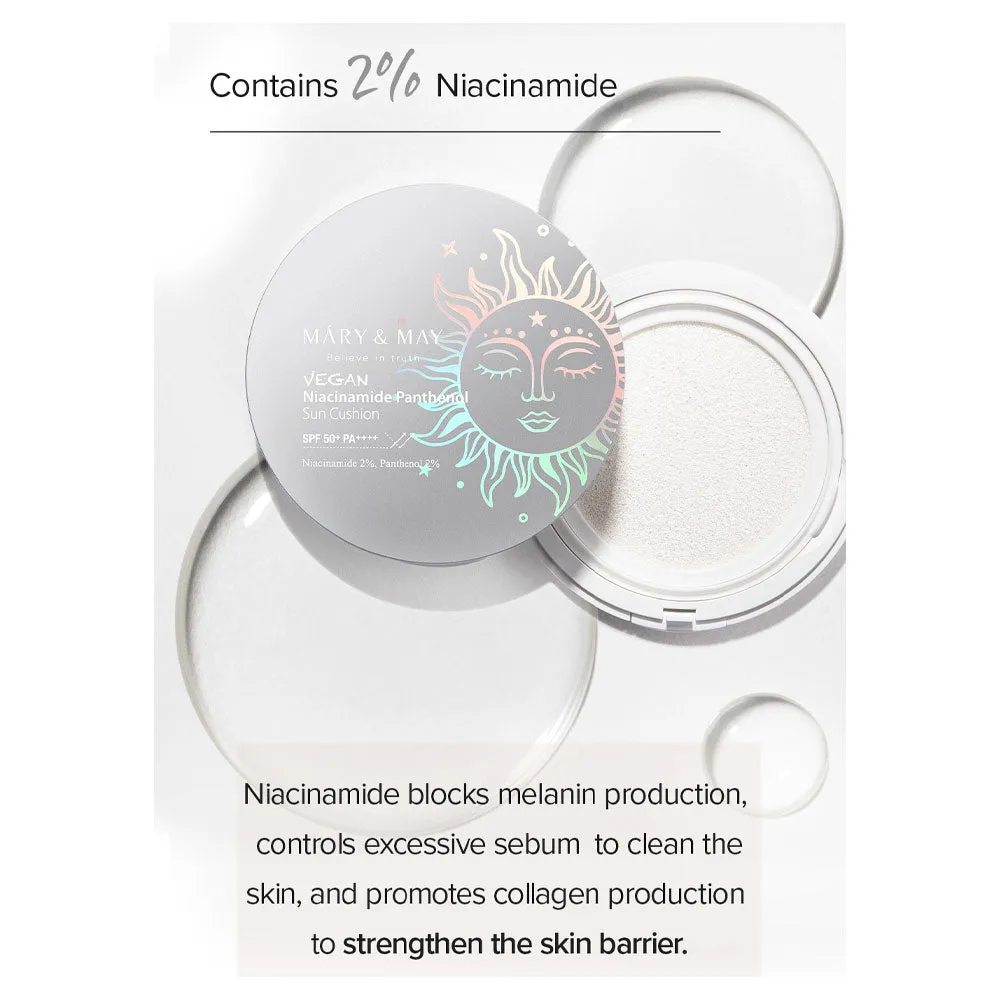 Vegan Niacinamide Panthenol Sun Cushion SPF50 /PA     [Skincare Deals 💯]